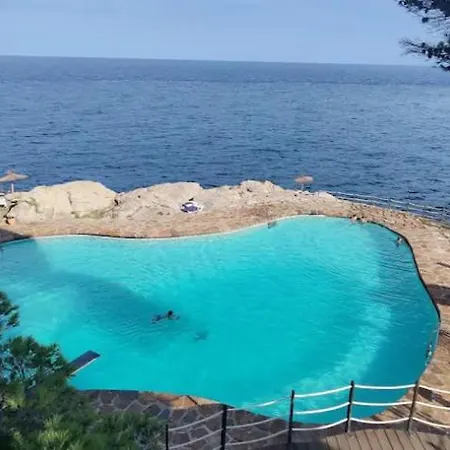 Capsasalbegur137 Piscina Del Mar, Vista Al Patio Begur